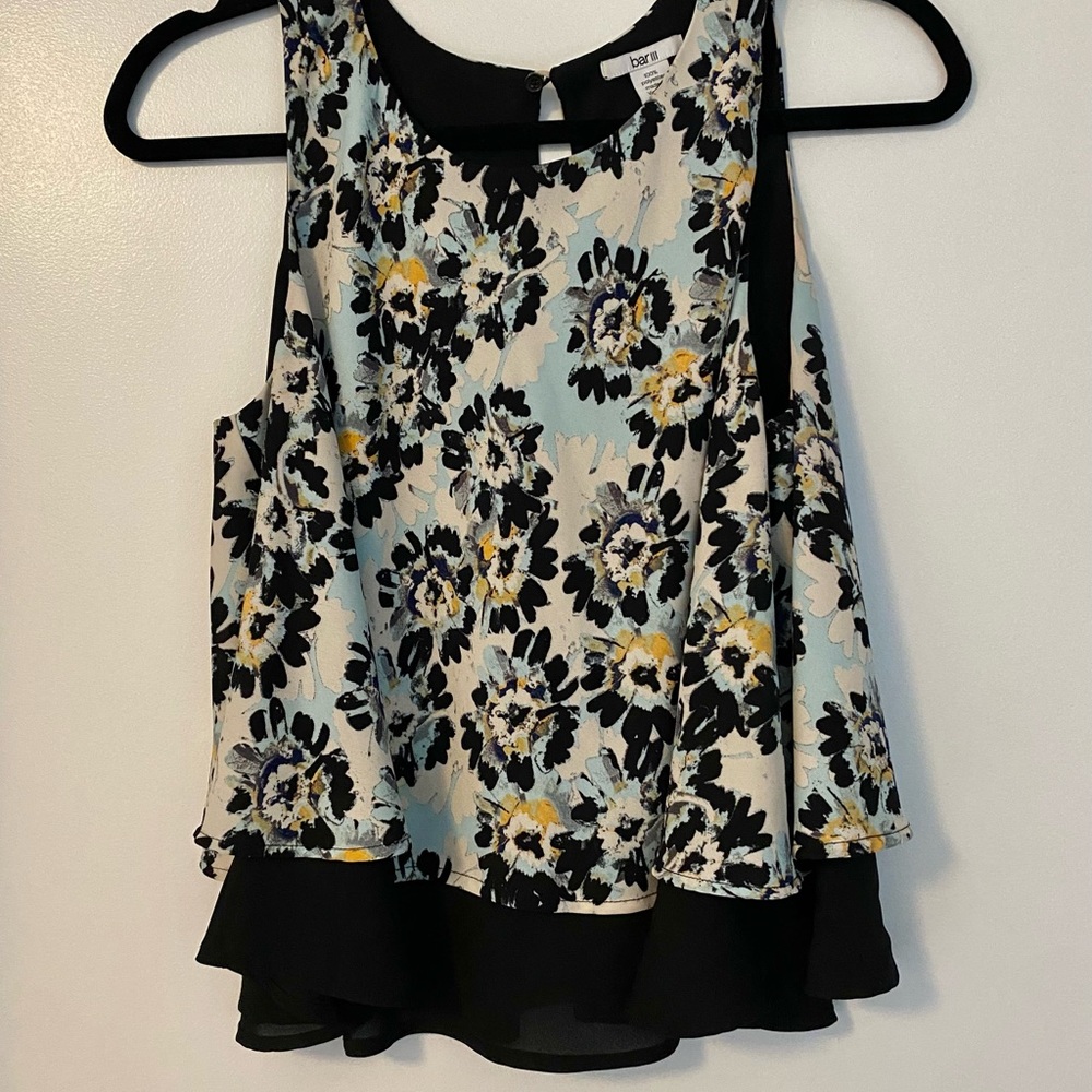 Bar III ruffled tank top (Size M)